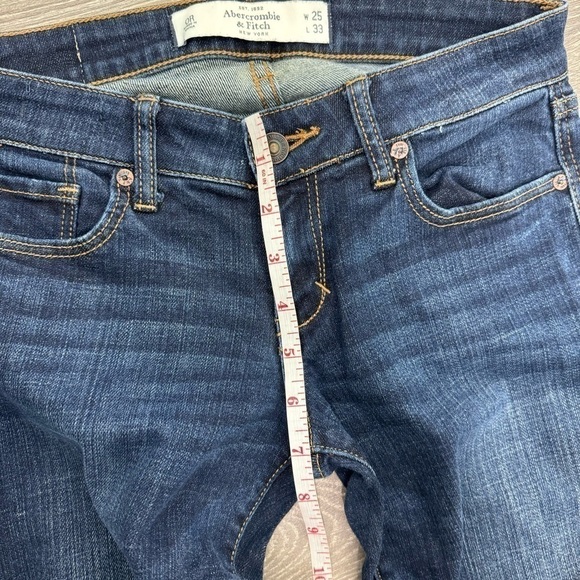 Abercombie & Fitch Jeans A&F Bootcut Jeans size 25 x 33 dark wash - Picture 10 of 13